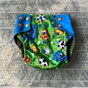All Sport reusable, washable diapers with inside pocket